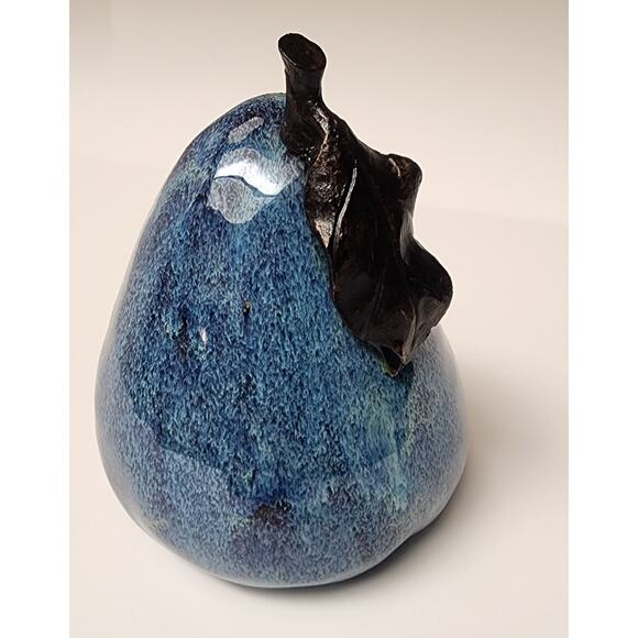 Vintage Ceramic Pear Fruit Sculpture 10” tall Decorative Country Cottage Decor - Picture 11 of 12